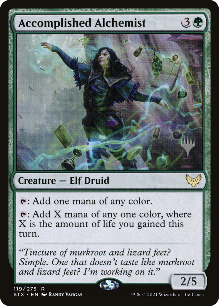 Accomplished Alchemist (PPSTX-119) [Strixhaven: School of Mages Promos] Foil MTG Single Wizards of the Coast