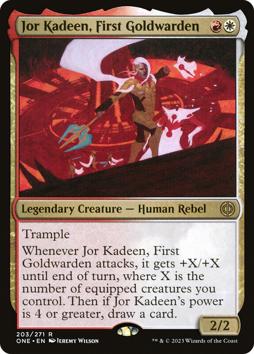 Jor Kadeen, First Goldwarden (ONE-203) [Phyrexia: All Will Be One] Foil MTG Single Wizards of the Coast