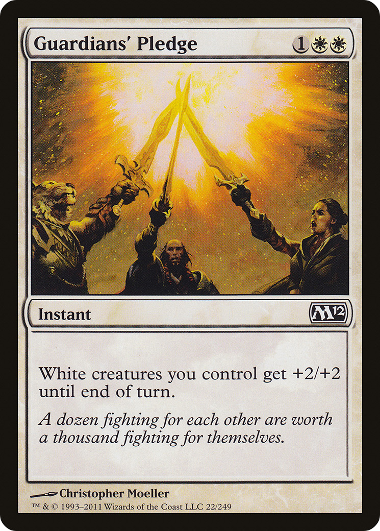 Guardians' Pledge (M12-022) [Magic 2012] MTG Single Wizards of the Coast