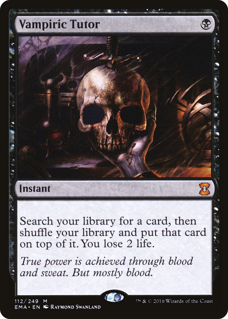 Vampiric Tutor (EMA-112) [Eternal Masters] MTG Single Wizards of the Coast