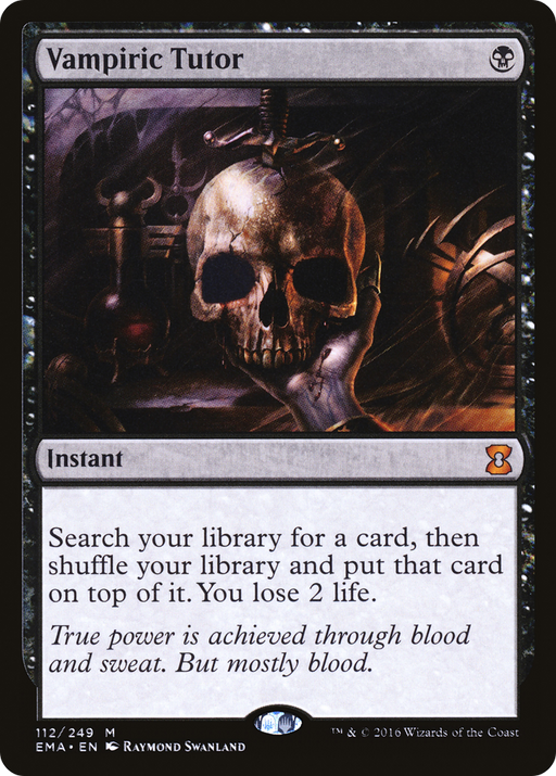 Vampiric Tutor (EMA-112) [Eternal Masters] MTG Single Wizards of the Coast