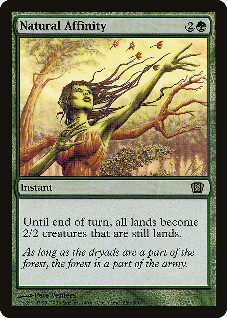 Natural Affinity (8ED-269) [8th Edition] Foil MTG Single Wizards of the Coast