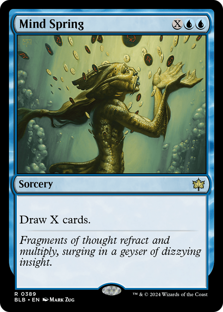 Mind Spring (BLB-389) [Bloomburrow] MTG Single Wizards of the Coast
