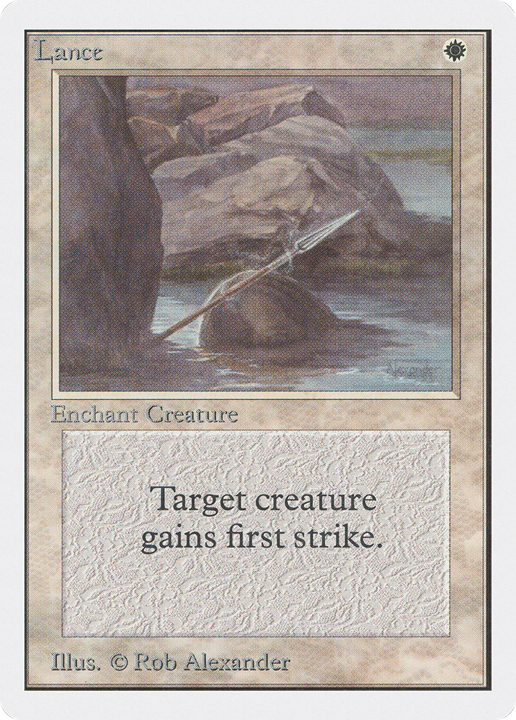 Lance (2ED-) [Oldschool] Unlimited Edition MTG Single Wizards of the Coast