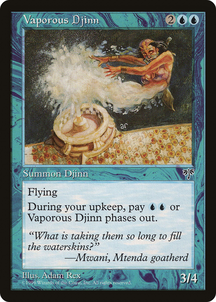 Vaporous Djinn (MIR-) [Mirage] MTG Single Wizards of the Coast