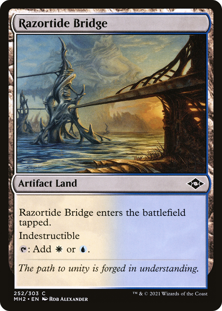 Razortide Bridge (MH2-252) [Modern Horizons 2] Foil MTG Single Modern Horizons 2