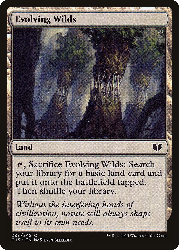 Evolving Wilds (C15-283) [Commander 2015] MTG Single Wizards of the Coast