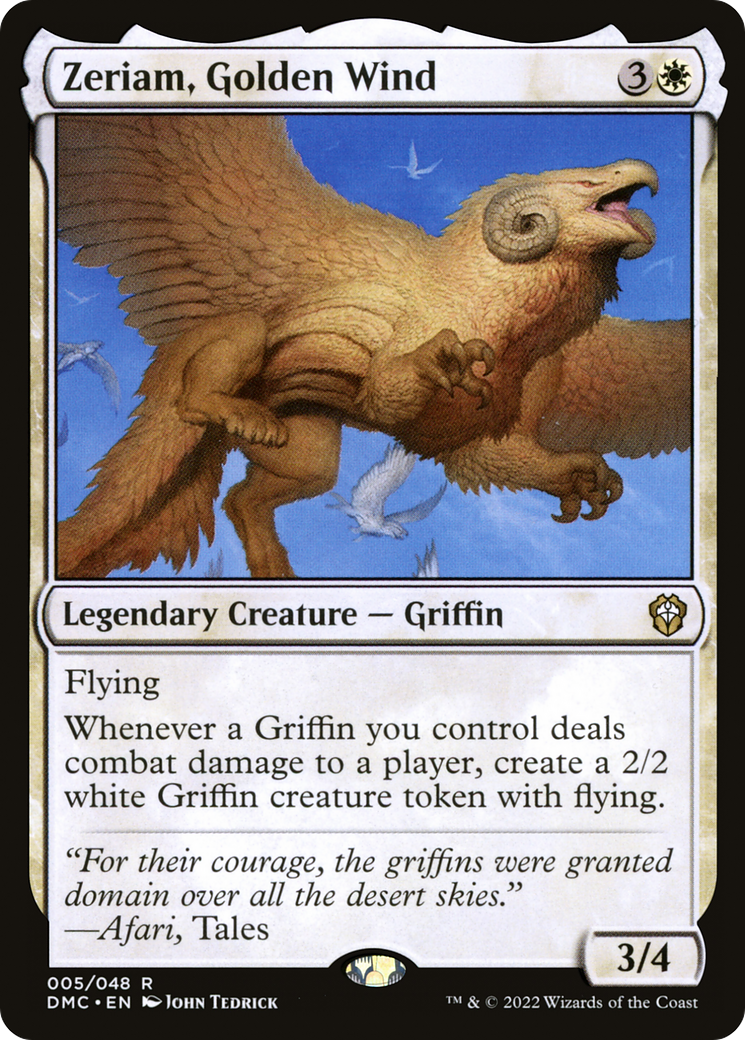 Zeriam, Golden Wind (DMC-005) [Dominaria United Commander] MTG Single Wizards of the Coast