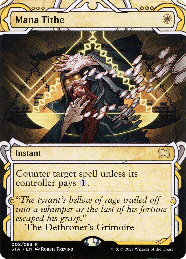 Mana Tithe (STA-008) [Strixhaven Mystical Archive] (Showcase) (Borderless) MTG Single Wizards of the Coast