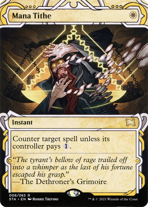 Mana Tithe (STA-008) [Strixhaven Mystical Archive] (Showcase) (Borderless) MTG Single Wizards of the Coast