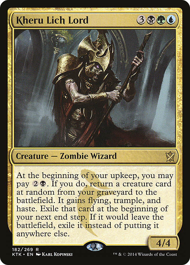 Kheru Lich Lord (KTK-182) [Khans of Tarkir] Foil MTG Single Wizards of the Coast