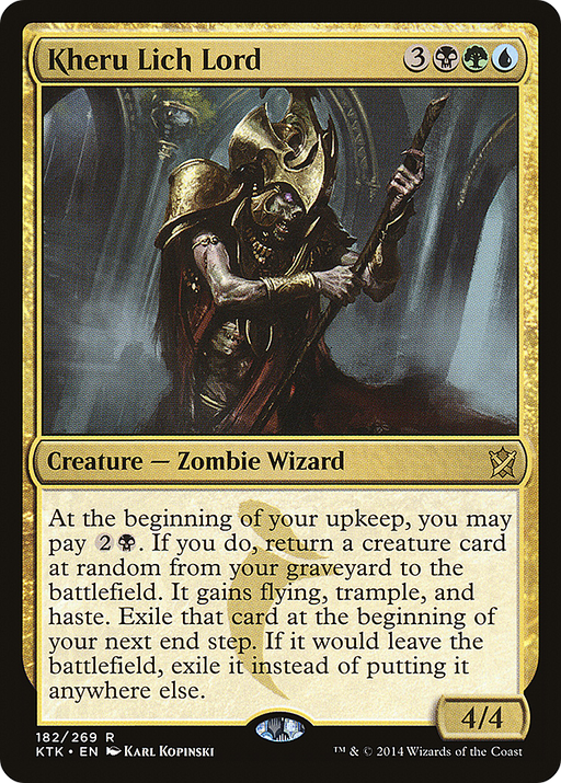 Kheru Lich Lord (KTK-182) [Khans of Tarkir] Foil MTG Single Wizards of the Coast