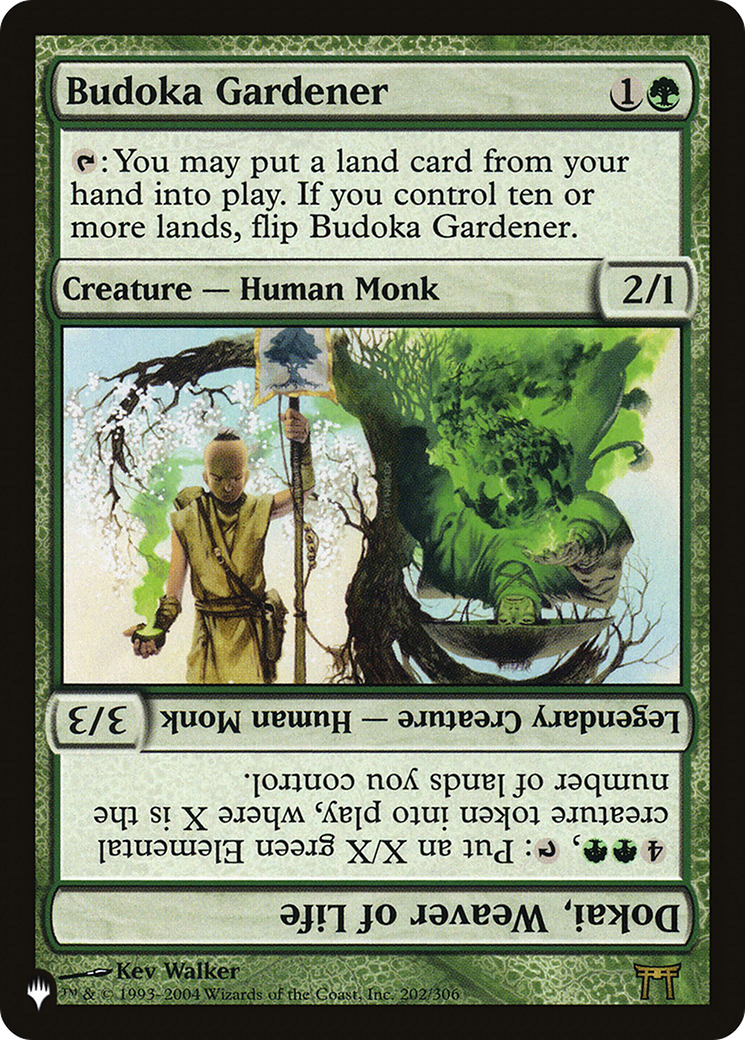 Budoka Gardener // Dokai, Weaver of Life (LIST-CHK-202) [Mystery Booster] The List MTG Single Wizards of the Coast