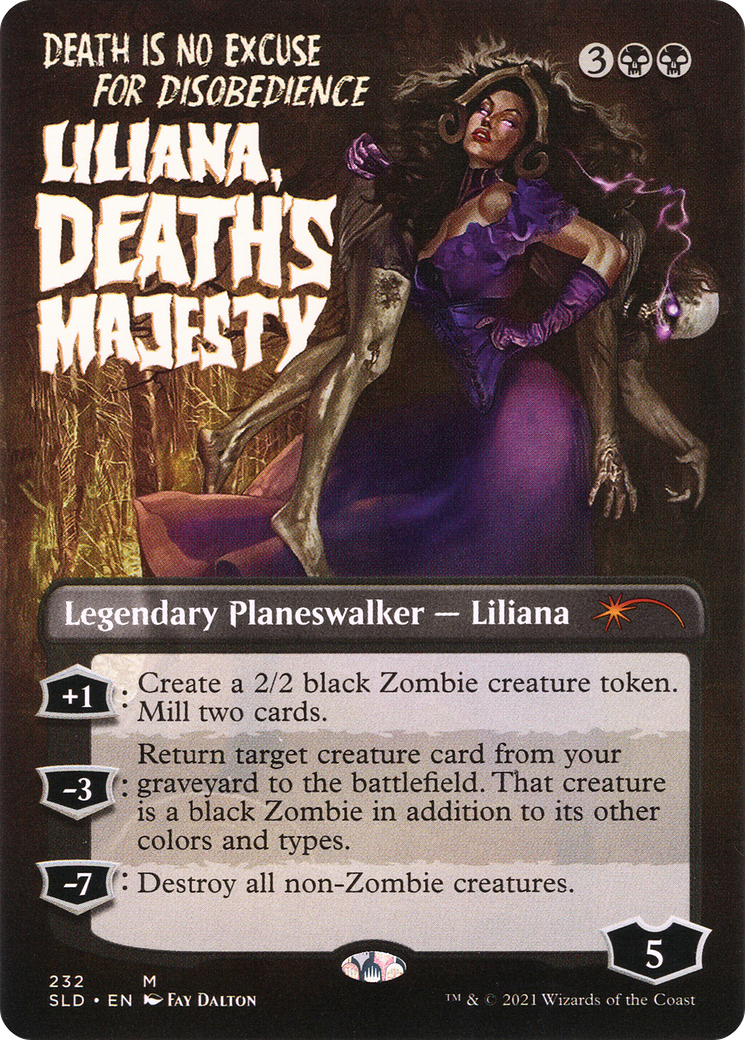 Liliana, Death's Majesty (SLD-232) [Secret Lair] Drop (Borderless) MTG Single Wizards of the Coast