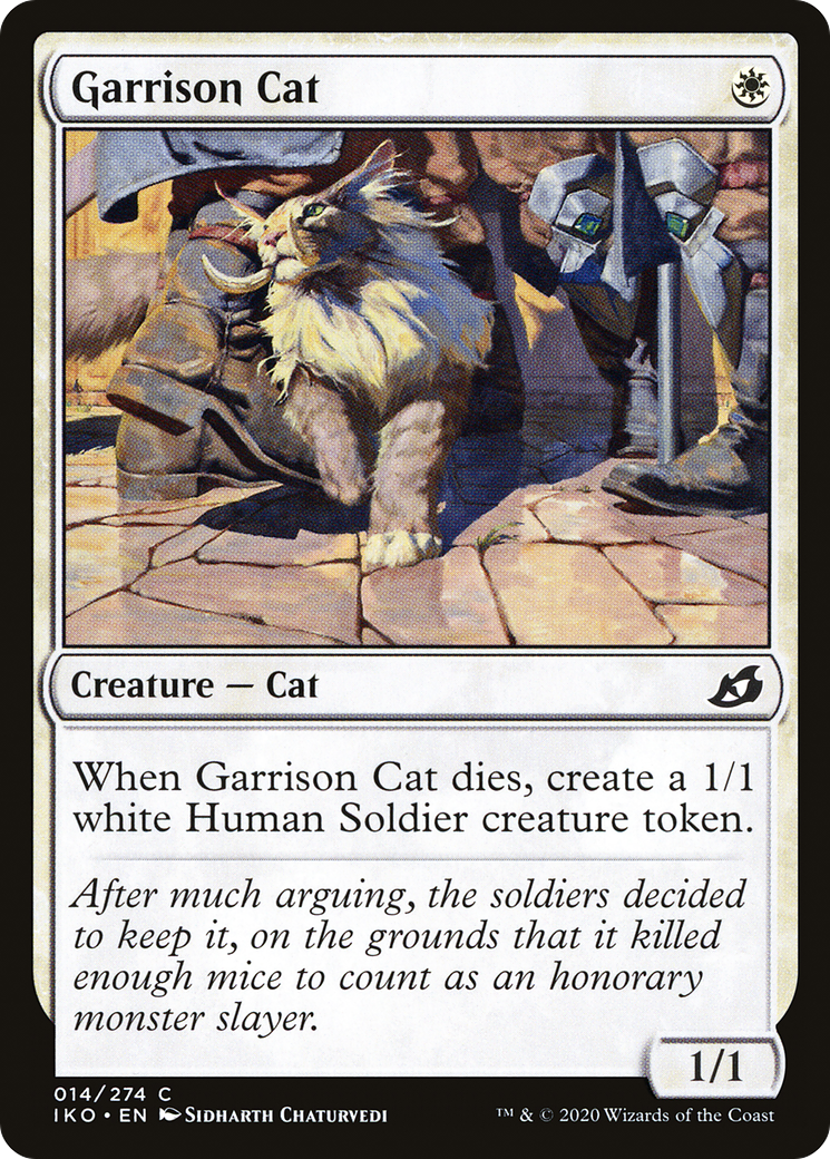 Garrison Cat (IKO-014) [Ikoria: Lair of Behemoths] Foil MTG Single Wizards of the Coast