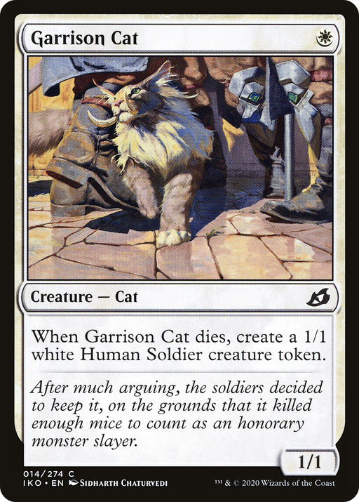 Garrison Cat (IKO-014) [Ikoria: Lair of Behemoths] Foil MTG Single Wizards of the Coast