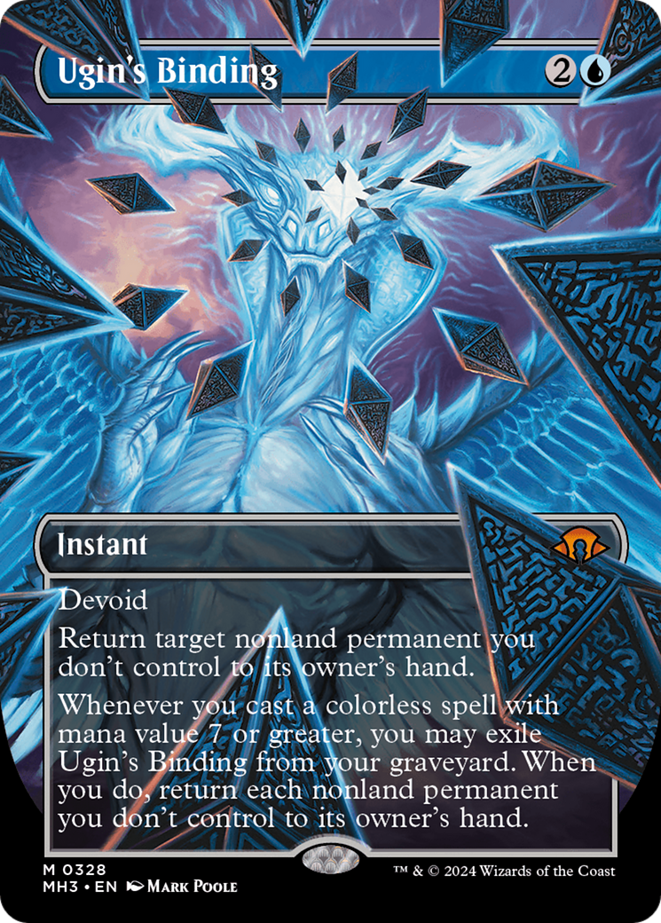 Ugin's Binding (MH3-328) [Modern Horizons 3] (Borderless) Foil MTG Single Modern Horizons 3