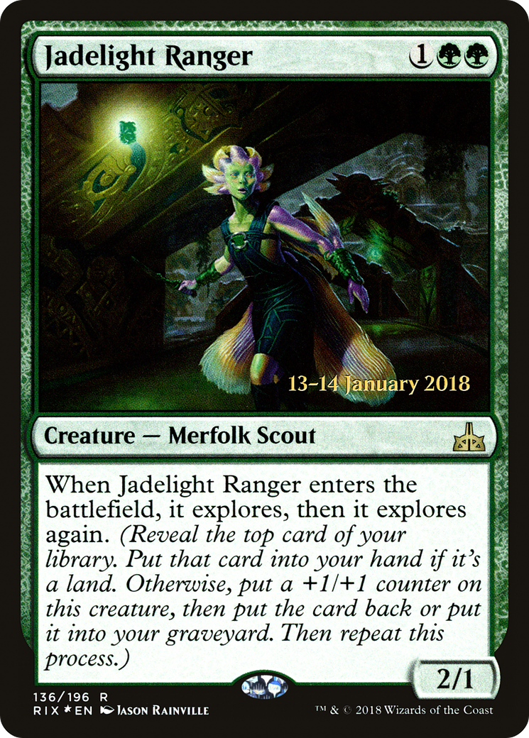 Jadelight Ranger (PRE-136) [Rivals of Ixalan Promos] Foil MTG Single Wizards of the Coast