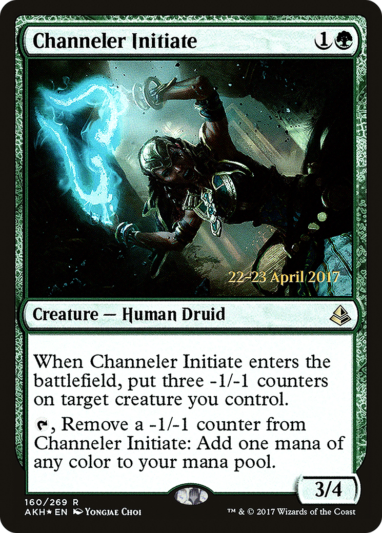 Channeler Initiate (PRE-160) [Amonkhet Promos] Foil MTG Single Wizards of the Coast