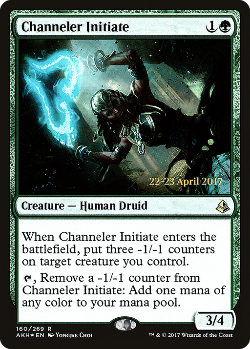 Channeler Initiate (PRE-160) [Amonkhet Promos] Foil MTG Single Wizards of the Coast