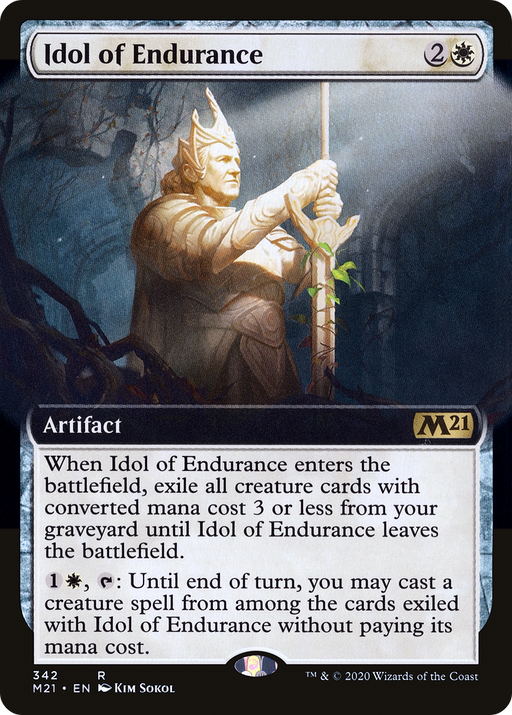Idol of Endurance (M21-342) [Core Set 2021] (Extended Art) Foil MTG Single Wizards of the Coast