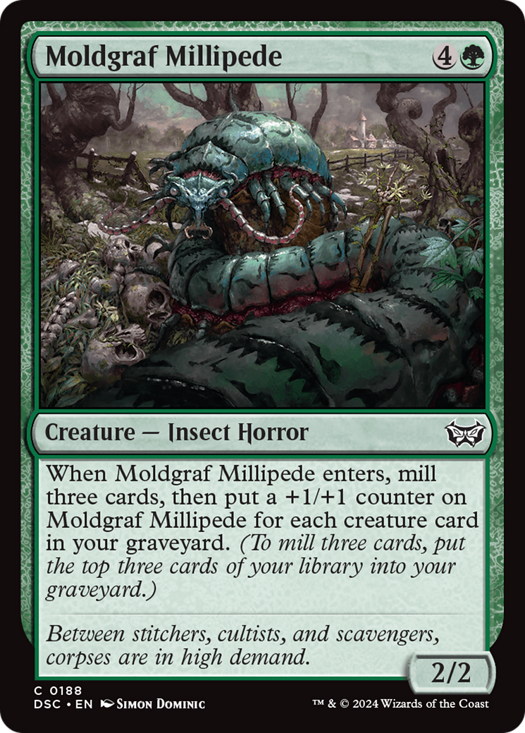 Moldgraf Millipede (DSC-188) [Duskmourn: House of Horror Commander] MTG Single Wizards of the Coast