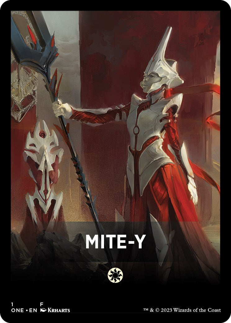 Mite-Y Theme Card [Tokens] Phyrexia: All Will Be One Tokens MTG Single Magic: The Gathering