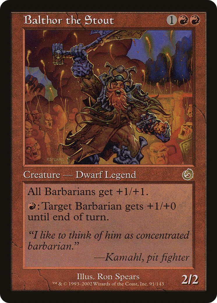 Balthor the Stout (TOR-091) [Torment] MTG Single Wizards of the Coast