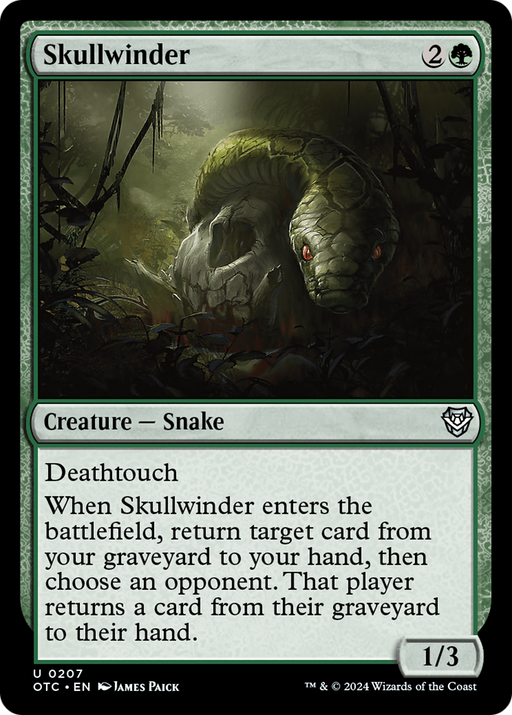 Skullwinder (OTC-207) [Outlaws of Thunder Junction Commander] MTG Single Wizards of the Coast