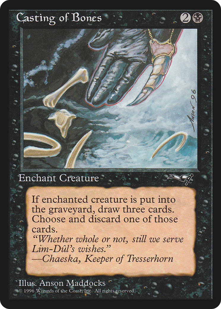 Casting of Bones (ALL-44A) [Alliances] MTG Single Wizards of the Coast