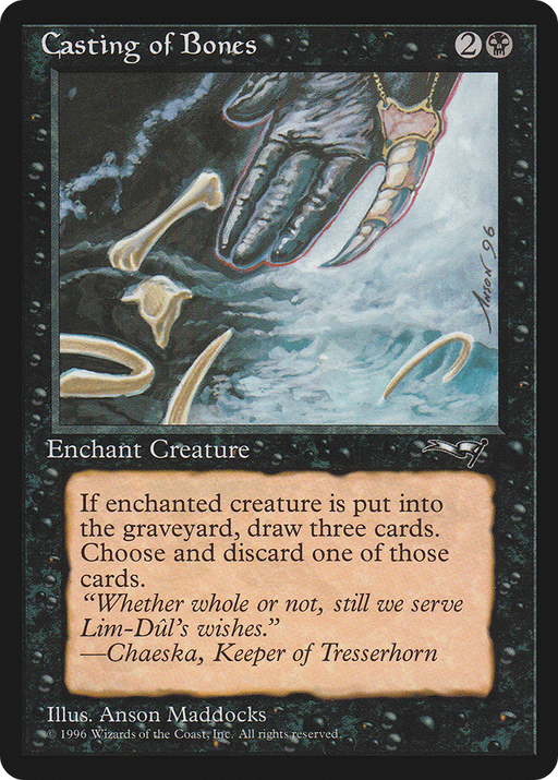 Casting of Bones (ALL-44A) [Alliances] MTG Single Wizards of the Coast