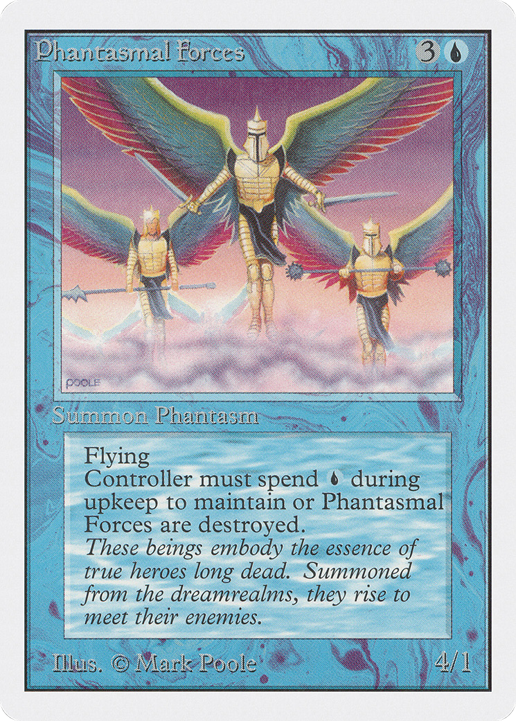 Phantasmal Forces (2ED-068) [Oldschool] Unlimited Edition MTG Single Wizards of the Coast