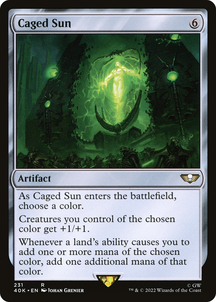 Caged Sun (40K-231) [Warhammer 40,000 Commander] MTG Single Wizards of the Coast
