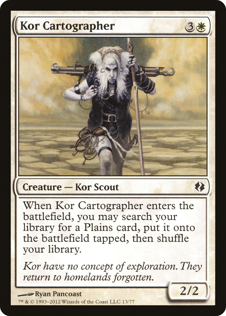 Kor Cartographer (DDI-013) [Misc] Duel Decks: Venser vs. Koth MTG Single Wizards of the Coast