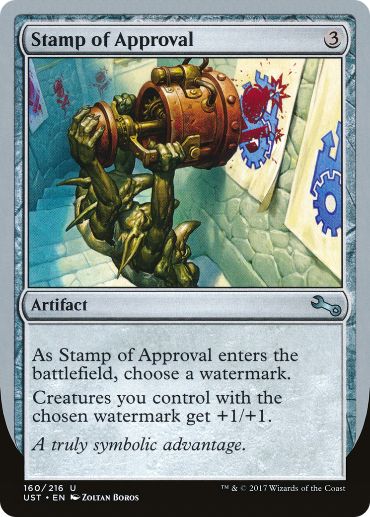 Stamp of Approval (UST-160) [Unstable] Foil MTG Single Wizards of the Coast