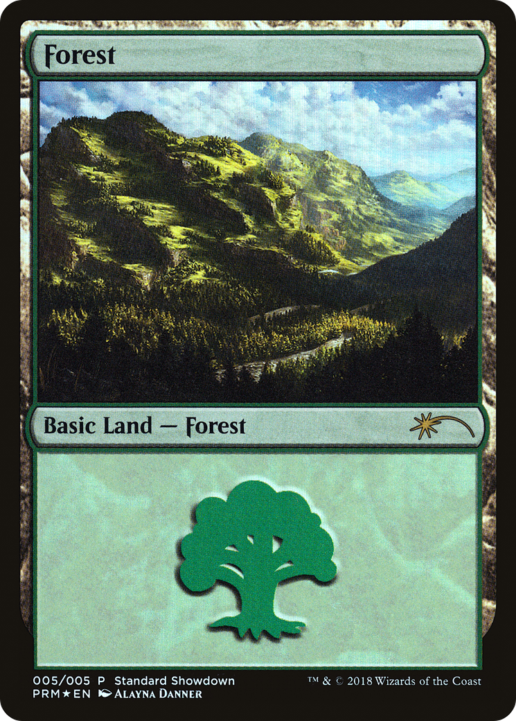 Forest (Alayna Danner) (SSP-005) [M19 Standard Showdown] Foil MTG Single Wizards of the Coast