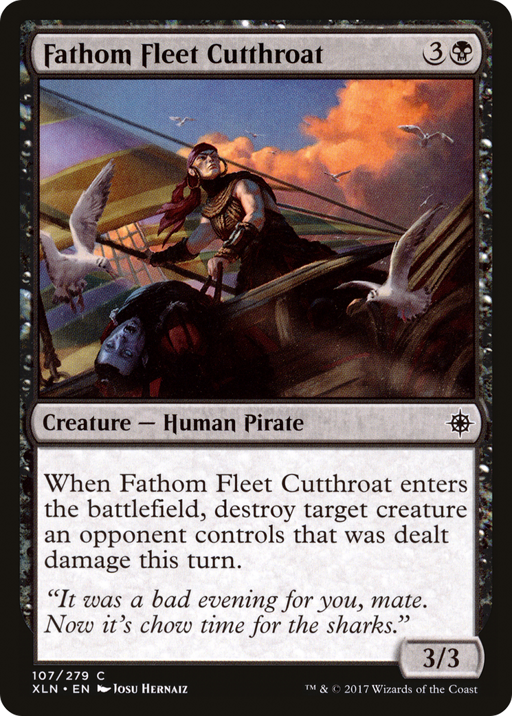 Fathom Fleet Cutthroat (XLN-107) [Ixalan] Foil MTG Single Wizards of the Coast