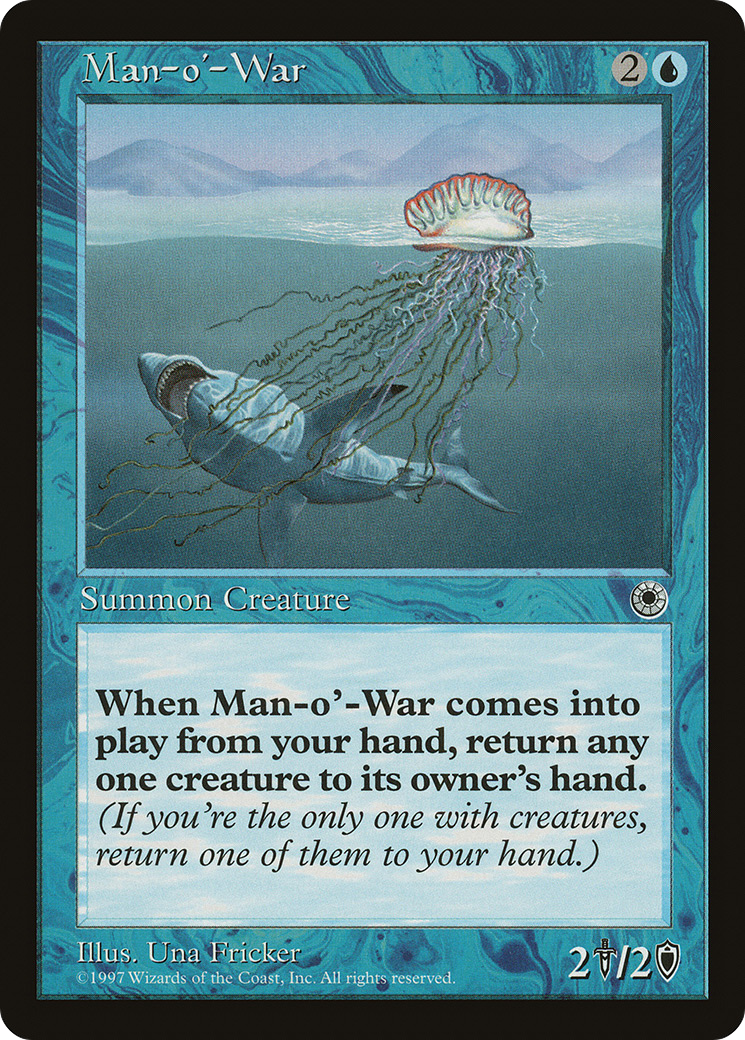 Man-o'-War (POR-059) [Misc] Portal MTG Single Wizards of the Coast
