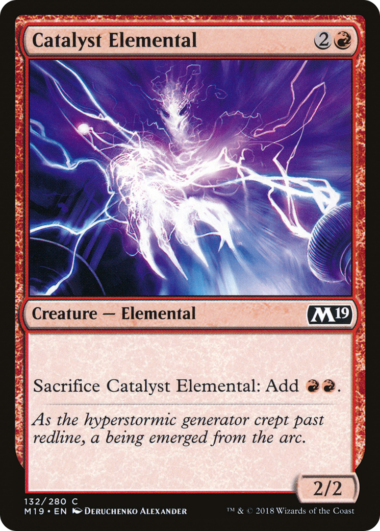 Catalyst Elemental (M19-132) [Core Set 2019] Foil MTG Single Wizards of the Coast