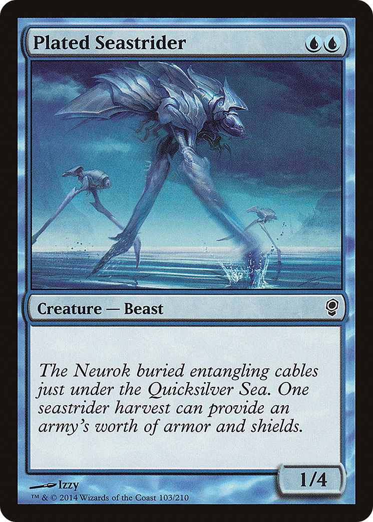 Plated Seastrider (CNS-103) [Conspiracy] Foil MTG Single Wizards of the Coast