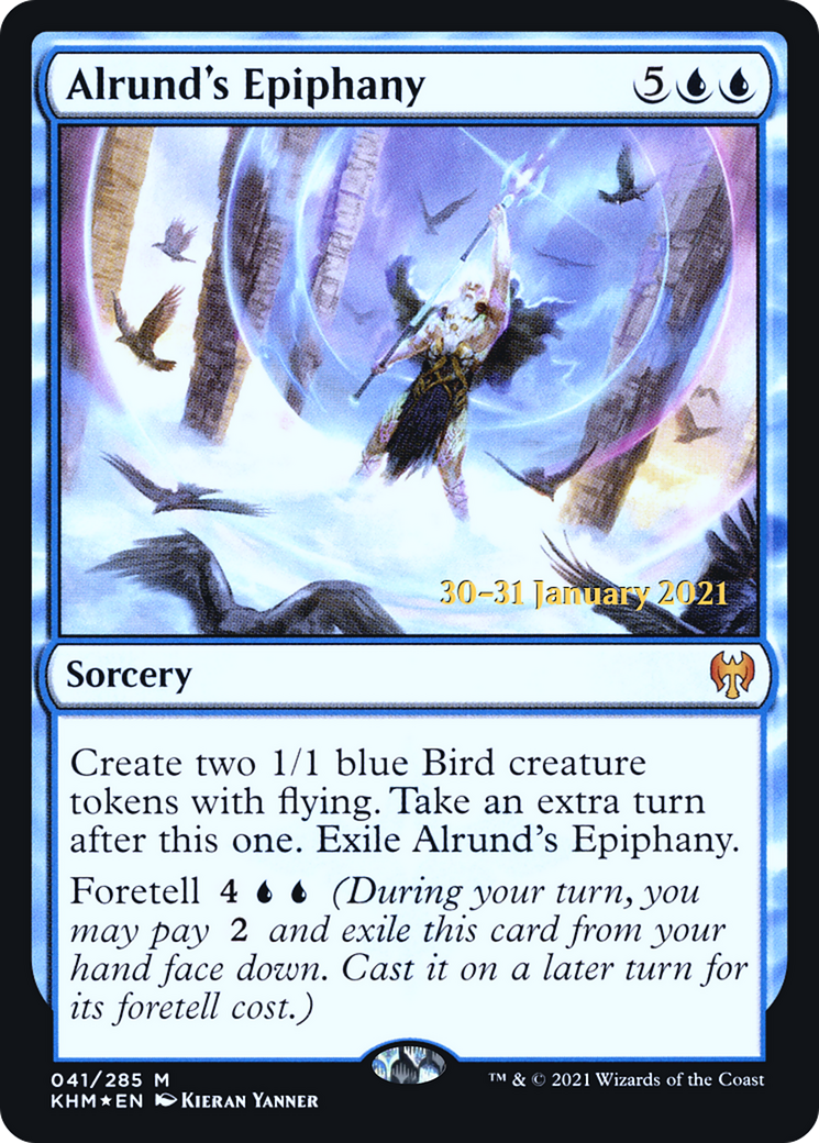 Alrund's Epiphany (PRE-041) [Kaldheim Promos] Foil MTG Single Wizards of the Coast