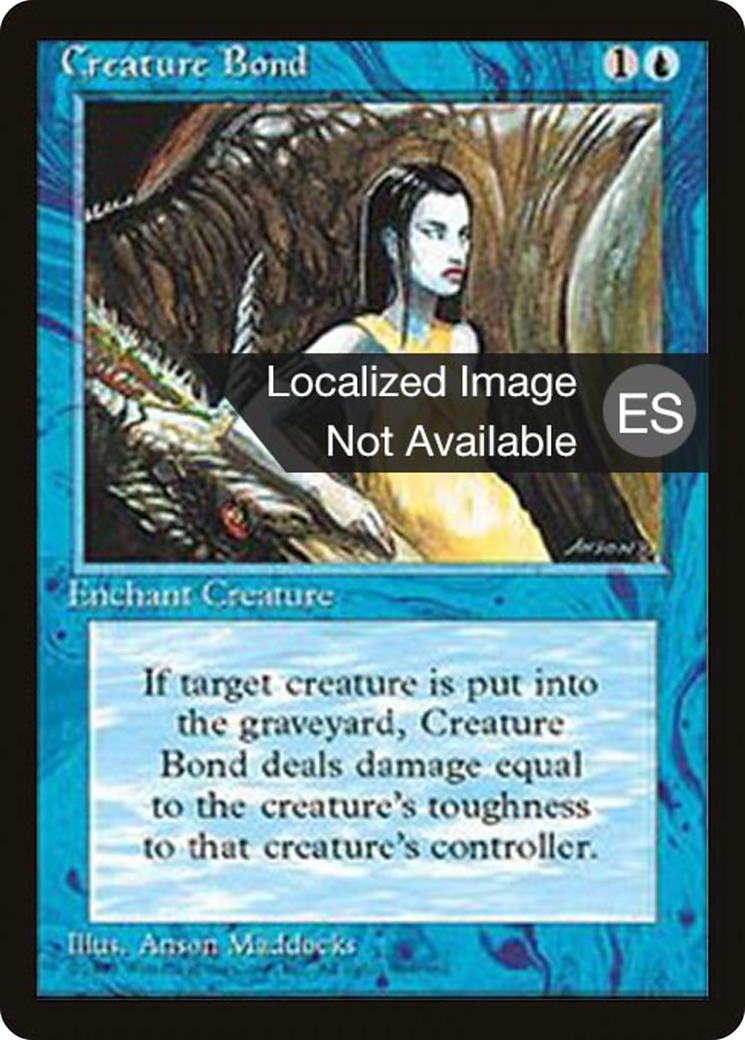 Creature Bond (4BB-) [Fourth Edition Foreign Black Border] MTG Single Wizards of the Coast