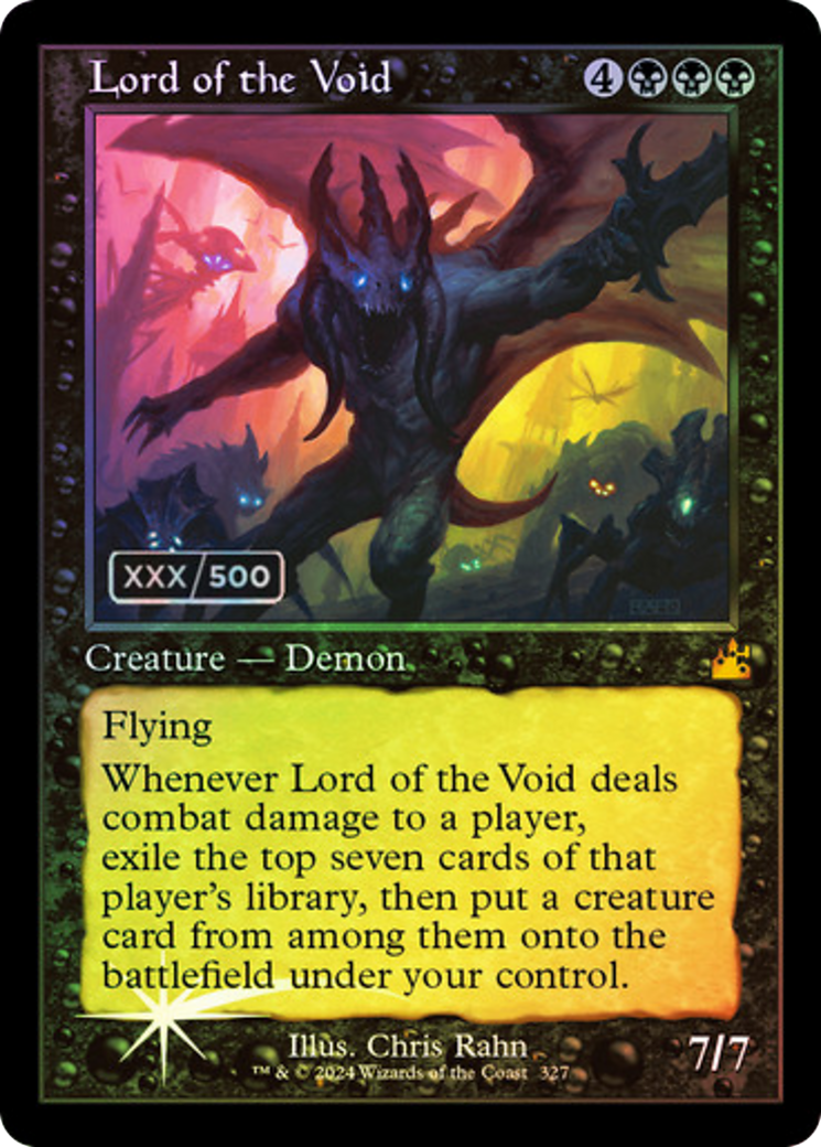 Lord of the Void (Serial Numbered) (RVR-327) [Ravnica Remastered] Foil MTG Single Wizards of the Coast