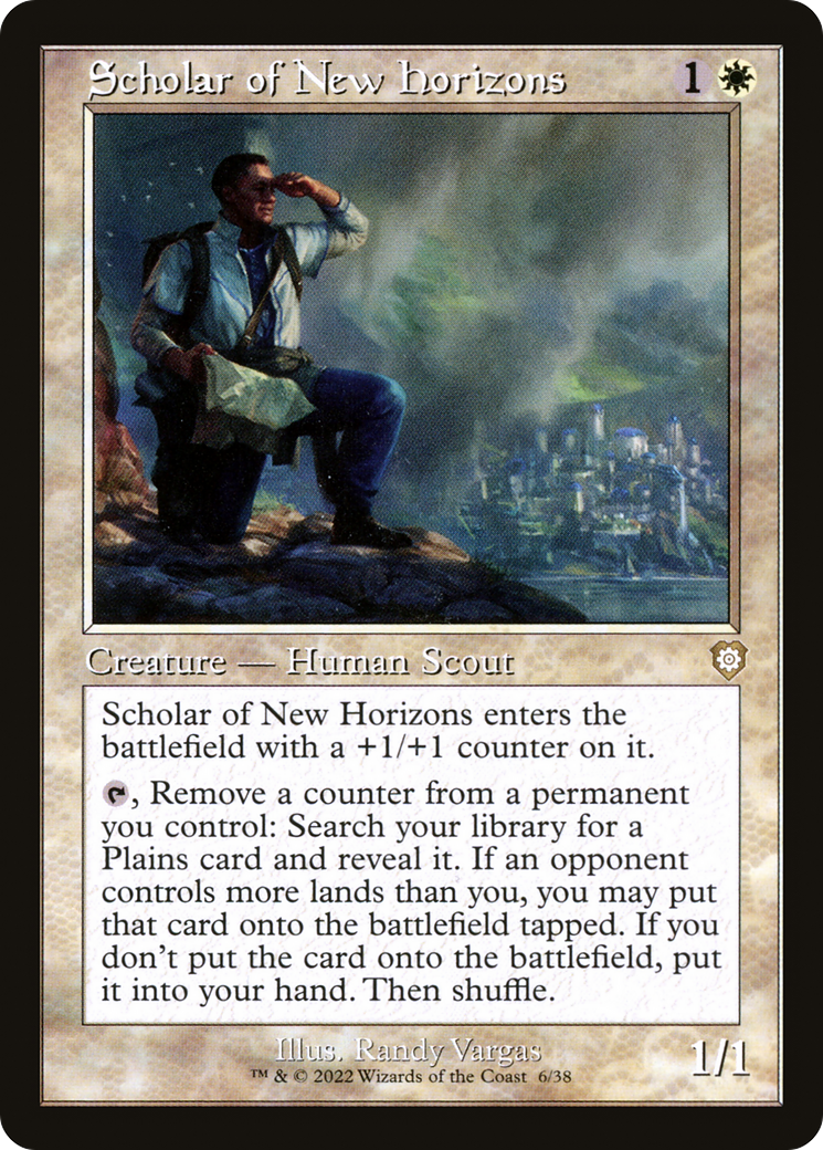 Scholar of New Horizons (BRC-006) [The Brothers' War Commander] MTG Single Wizards of the Coast