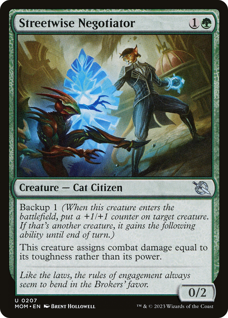 Streetwise Negotiator (MOM-207) [March of the Machine] MTG Single Wizards of the Coast