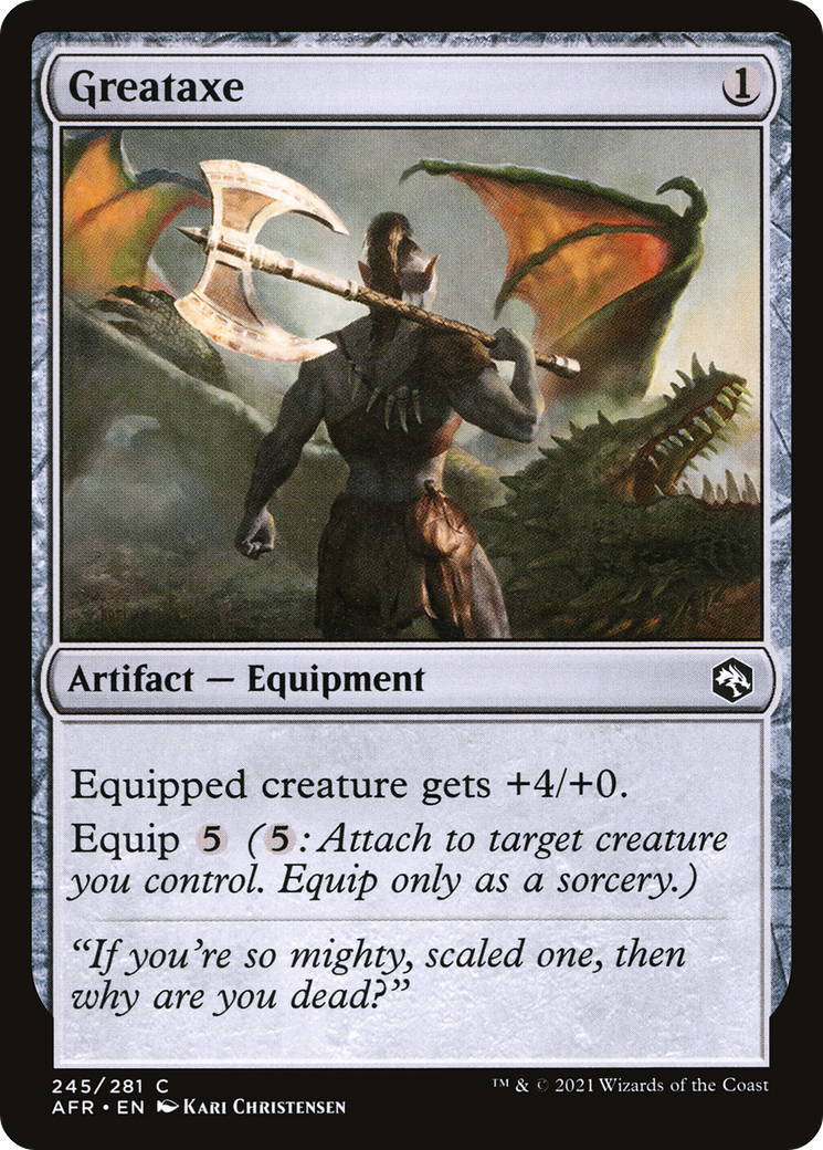 Greataxe (AFR-245) [Adventures in the Forgotten Realms] MTG Single Wizards of the Coast