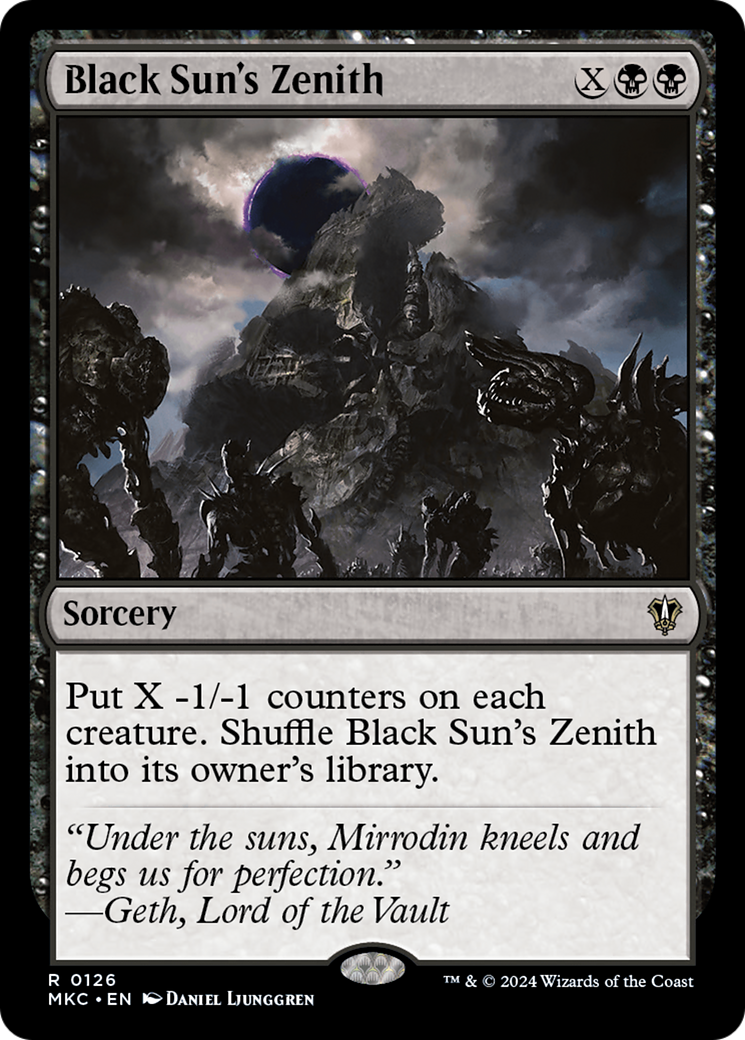 Black Sun's Zenith (MKC-126) [Murders at Karlov Manor Commander] MTG Single Wizards of the Coast