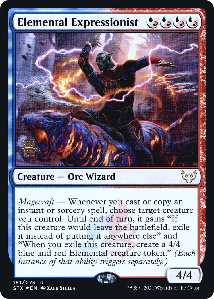 Elemental Expressionist (PRE-181) [Strixhaven: School of Mages Promos] Foil MTG Single Wizards of the Coast