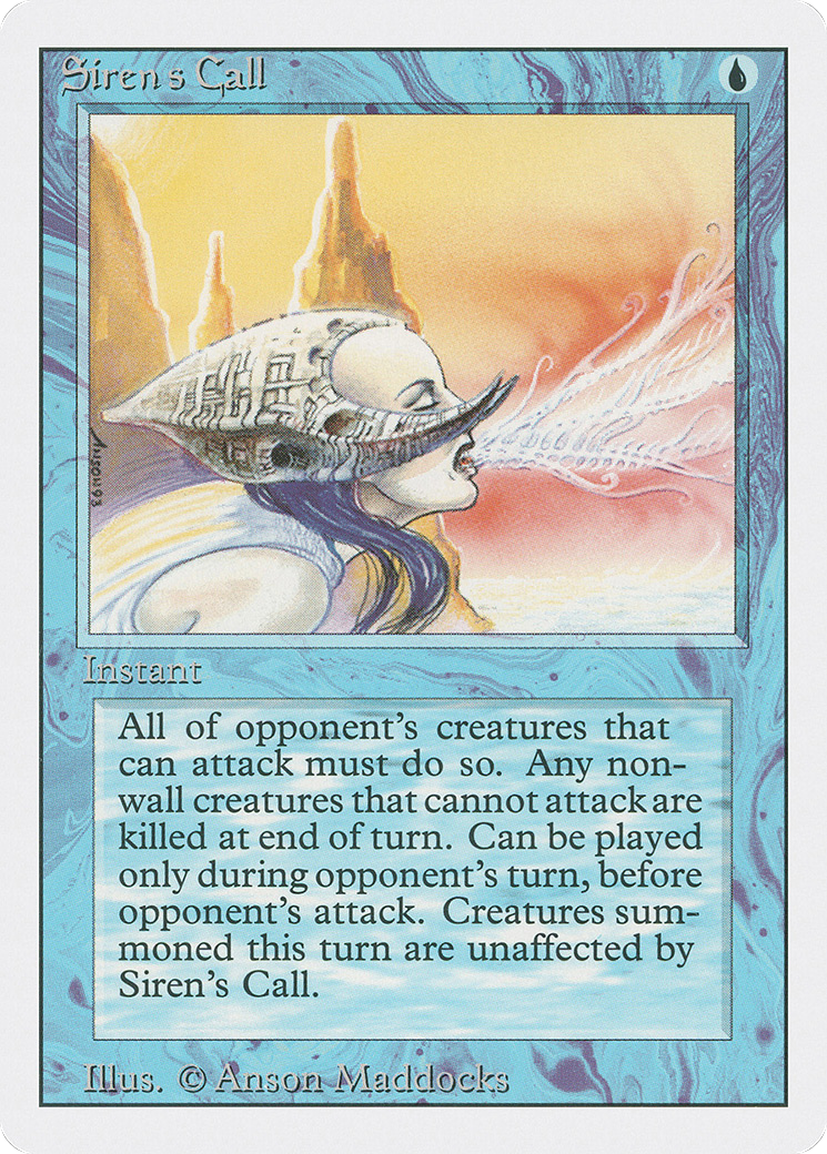 Siren's Call (3ED-080) [Revised Edition] MTG Single Wizards of the Coast