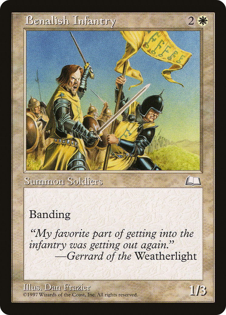 Benalish Infantry (WTH-) [Weatherlight] MTG Single Wizards of the Coast